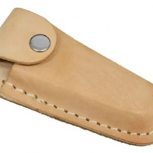 Bainha Para Canivete Em Couro Cru